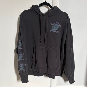 American Eagle Outfitters Gray Rolling Stones Hoodie